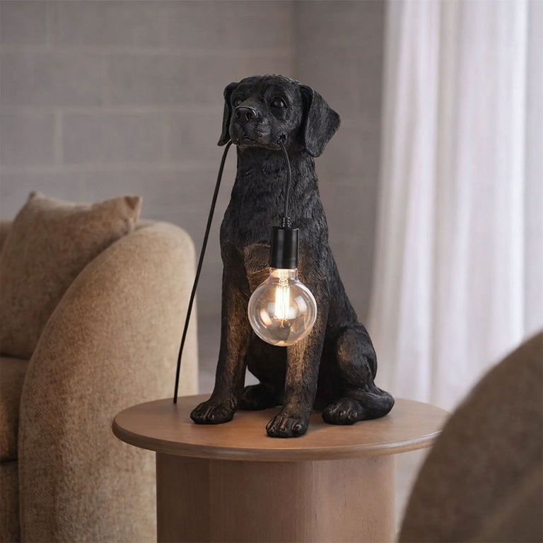 Golden Retriever LED Table Lamp Black - LL-LED-33B