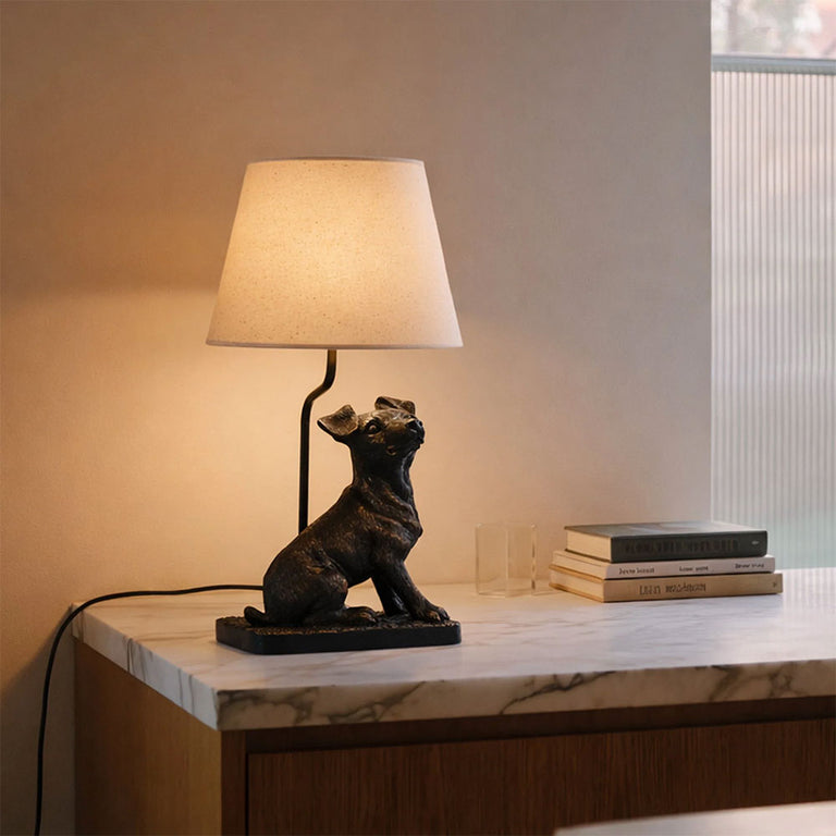 Jack Russell LED Table Lamp Black - LL-LED-34