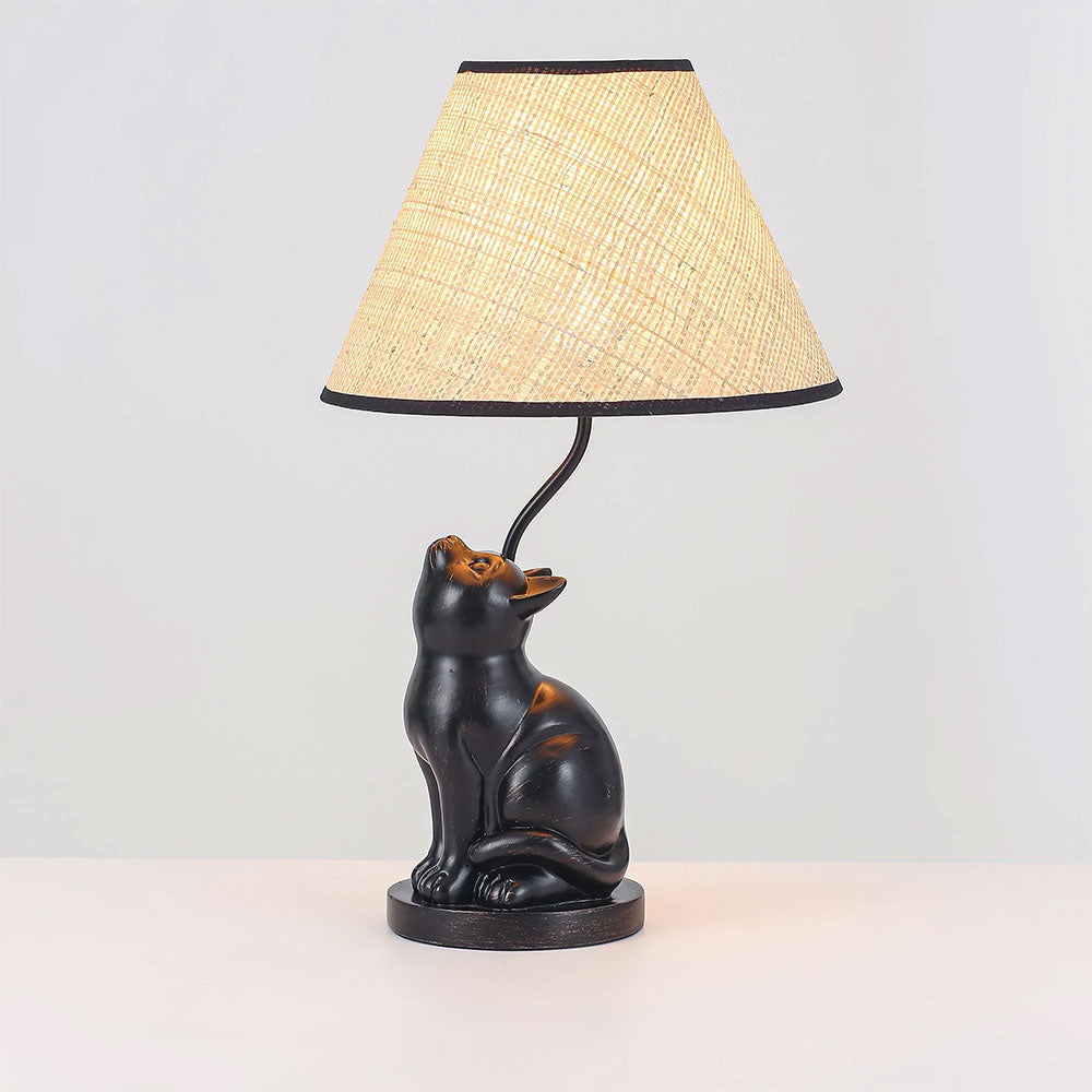 Upward-Looking Cat LED Table Lamp Black - LL-LED-35