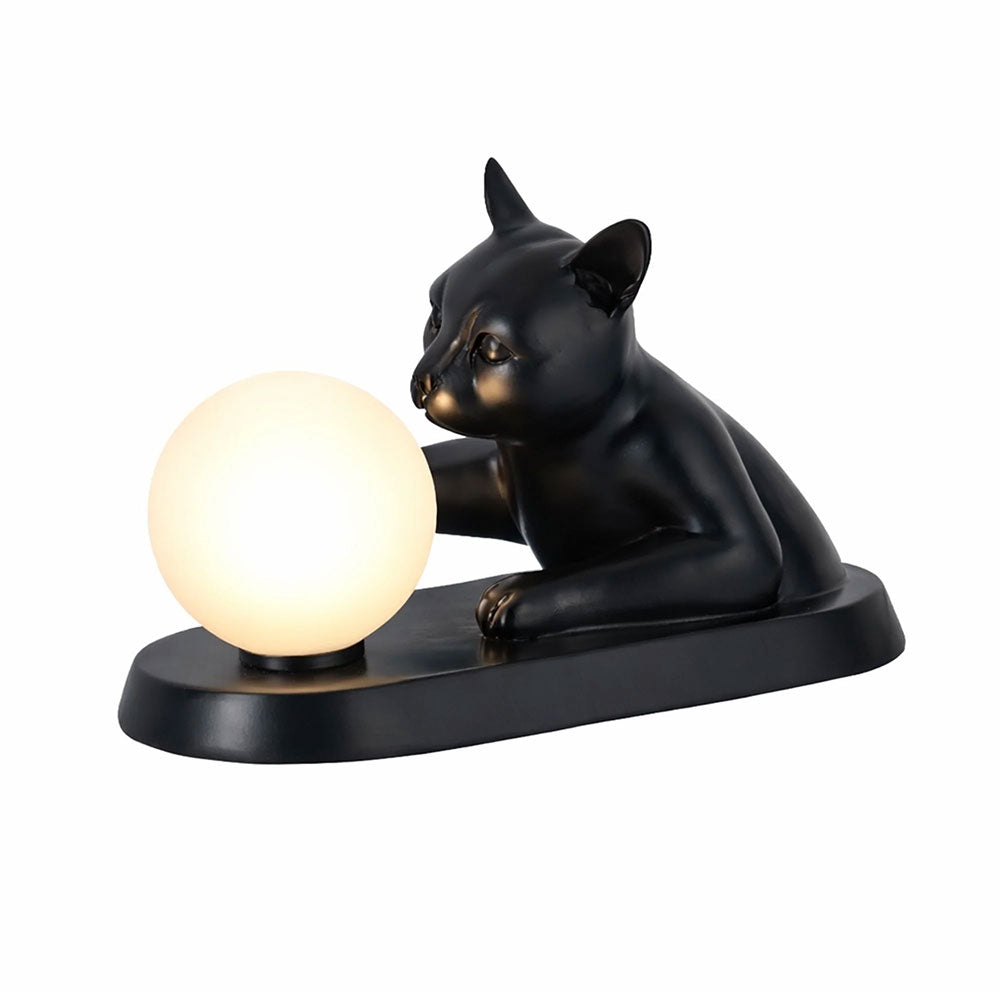 Cat Touching Ball LED Table Lamp Black - LL-LED-36
