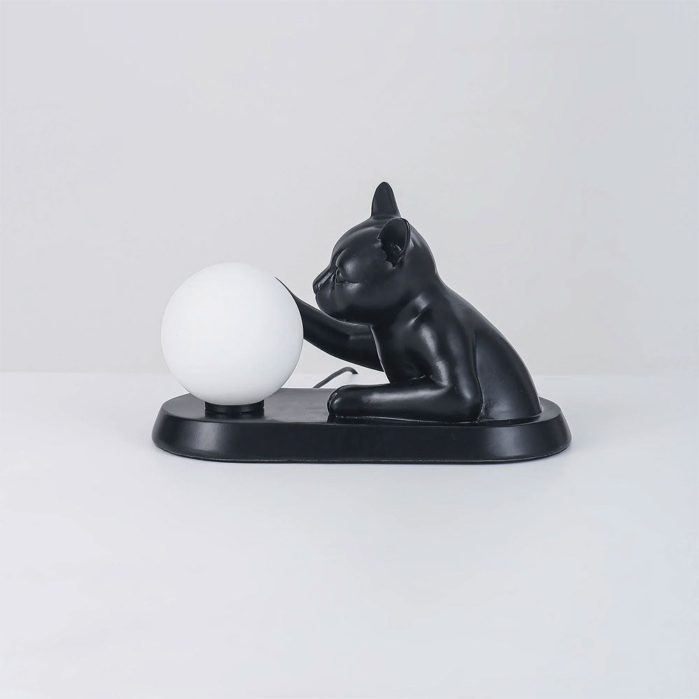 Cat Touching Ball LED Table Lamp Black - LL-LED-36
