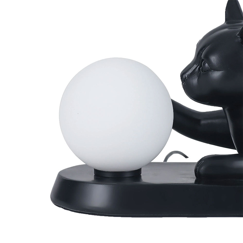 Cat Touching Ball LED Table Lamp Black - LL-LED-36
