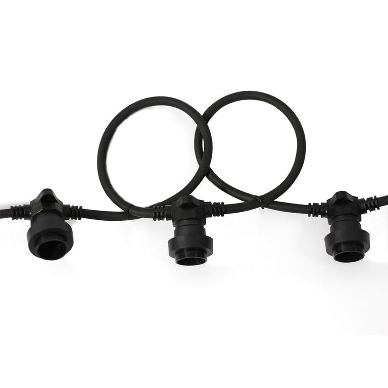 Festoon Outdoor Belt String Black IP44 - LL001FS03B