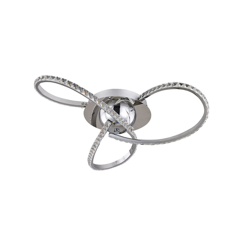 Irie Dimmable 3 Light LED Ceiling Light Chrome - LL002CL011CH