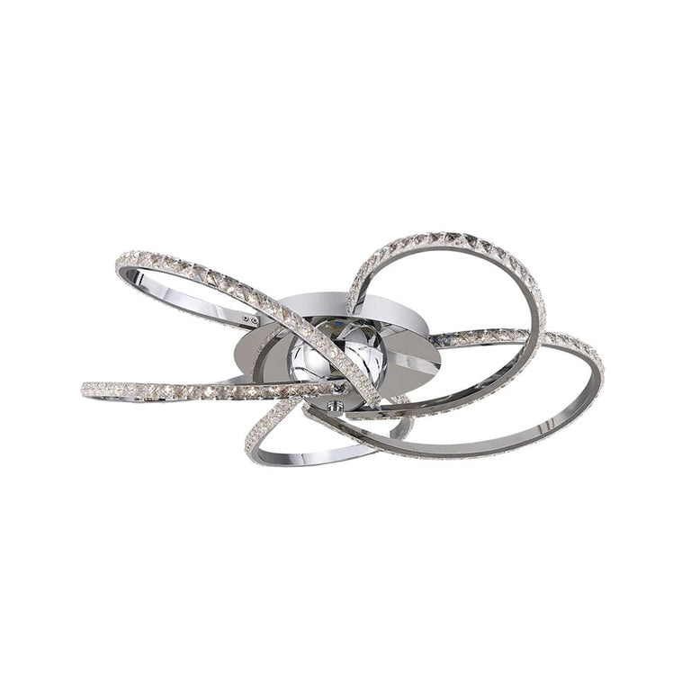 Irie Dimmable 5 Light LED Ceiling Light Chrome - LL002CL012CH