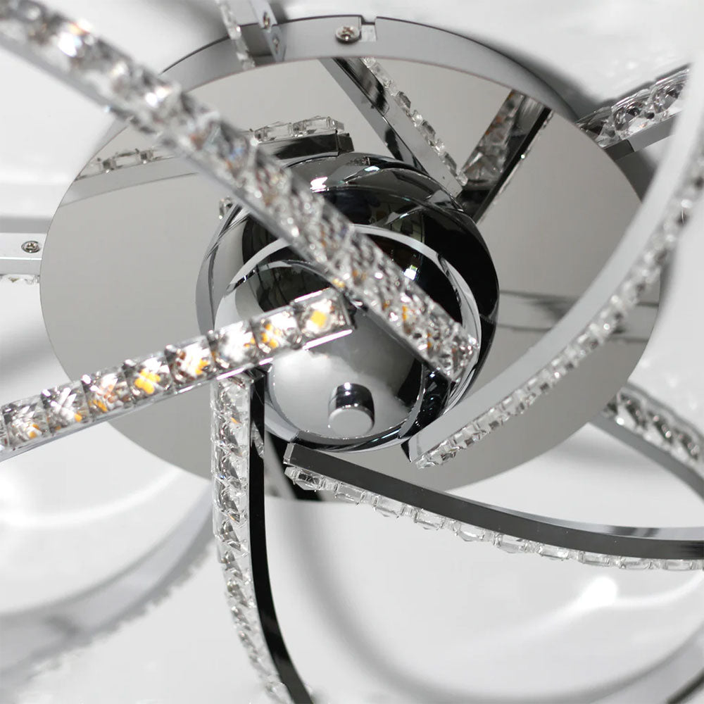 Irie Dimmable 5 Light LED Ceiling Light Chrome - LL002CL012CH