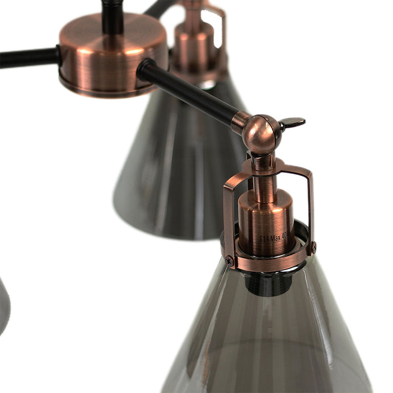 Conea Flush Mount Ceiling Light / Antique Copper - LL002CL127