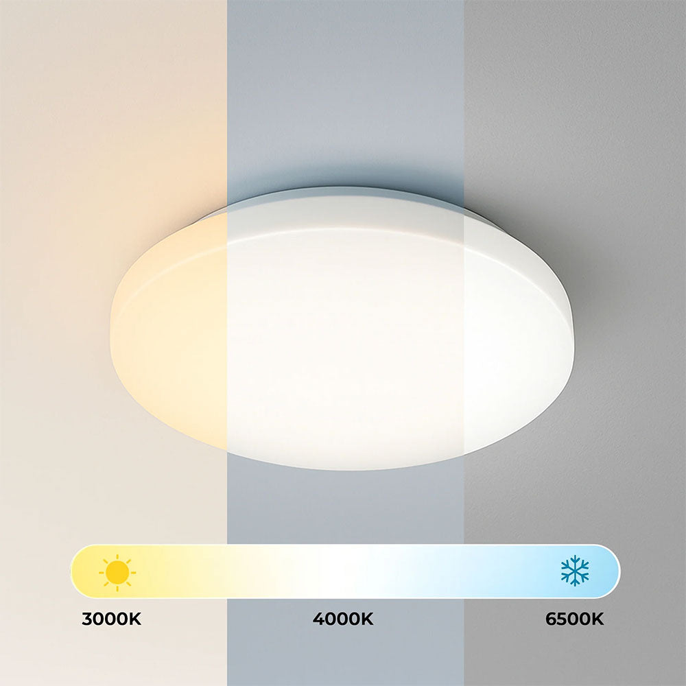 Elaine Tri Colour Dimmable Flush Mount LED Ceiling Light Medium - LL002CL134M