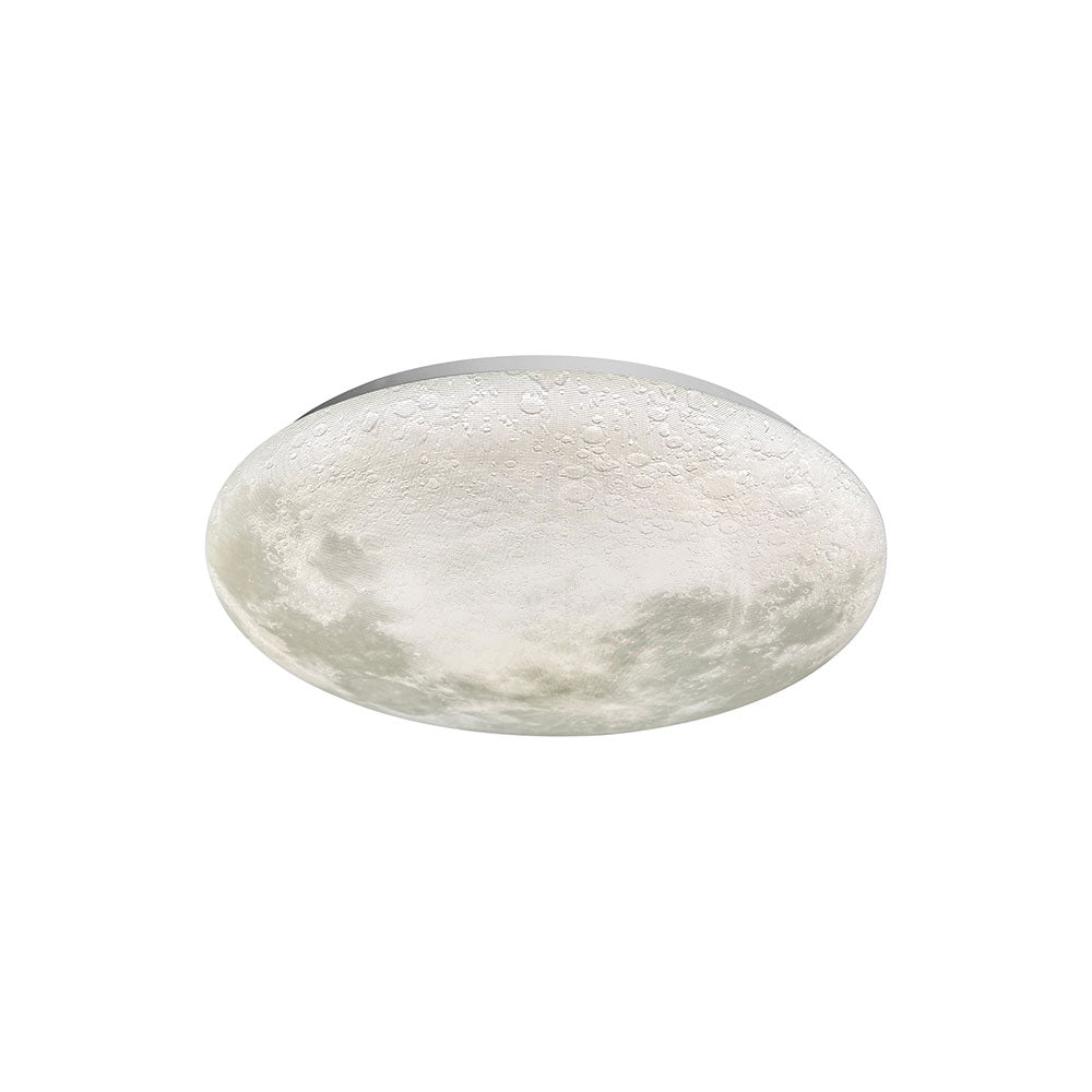 Luna Moon Tri Colour Dimmable Flush Mount LED Ceiling Light Small - LL002CL136S