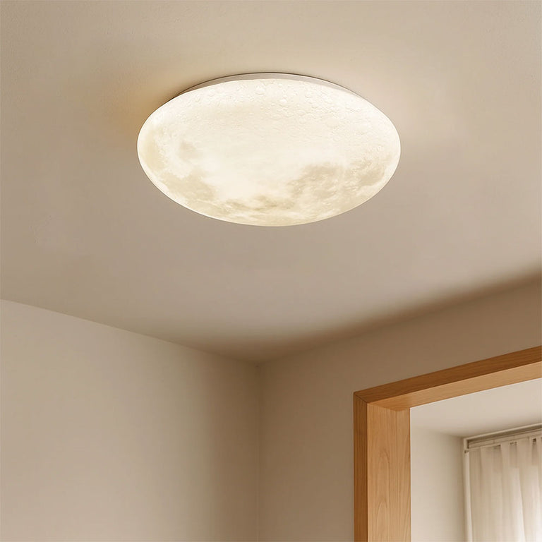 Luna Moon Tri Colour Dimmable Flush Mount LED Ceiling Light Small - LL002CL136S