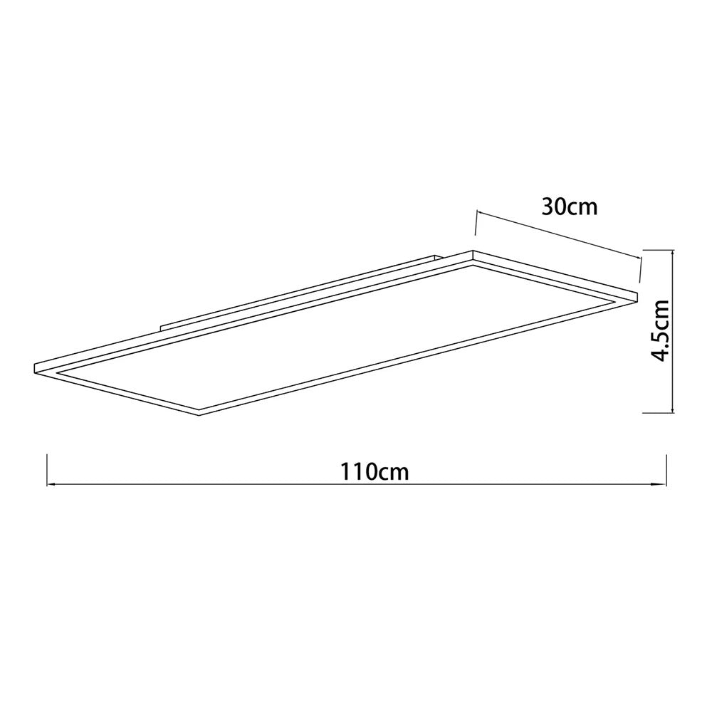 Maiken LED CCT Panel Light Large White - LL002CL140L