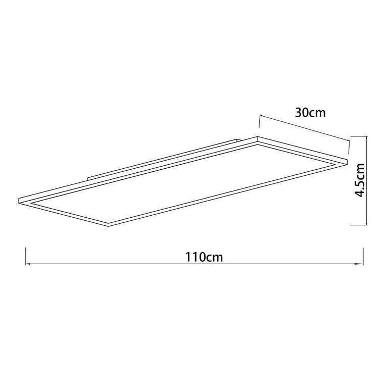 Maiken LED CCT Panel Light Large White - LL002CL140L