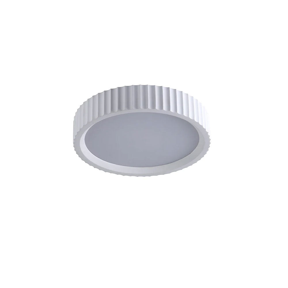 Mallory Plaster LED CCT Ceiling Light Small White - LL002CL141S