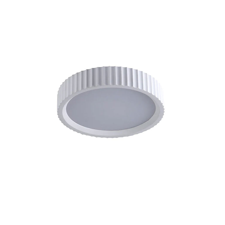 Mallory Plaster LED CCT Ceiling Light Small White - LL002CL141S
