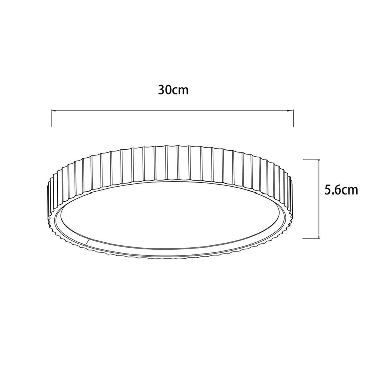 Mallory Plaster LED CCT Ceiling Light Small White - LL002CL141S