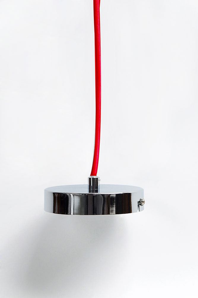 Pharos 1 Light Pendant Suspension Chrome / Red - LL002PL010R