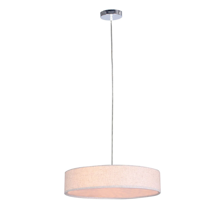 Mara 3 Light Drum Pendant Linen - LL002PL018LN