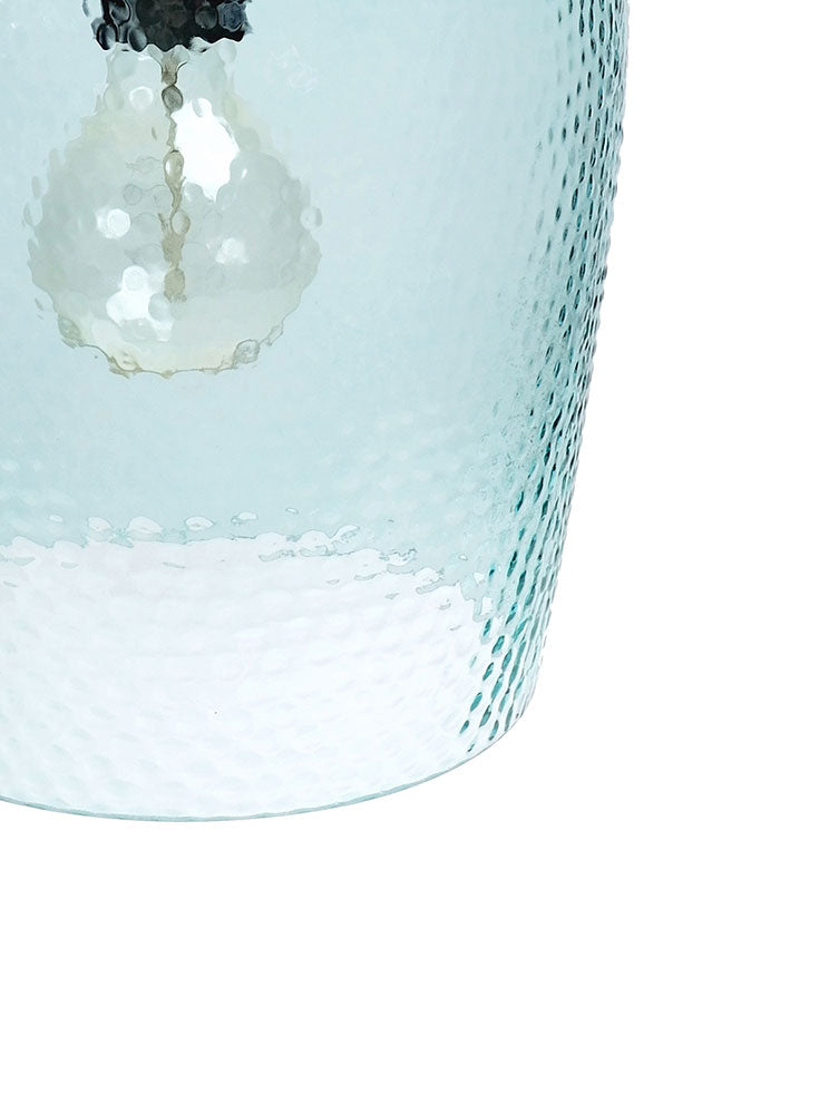 Marsha 1 Light Glass Pendant Soft Aqua Blue - LL002PL037BL