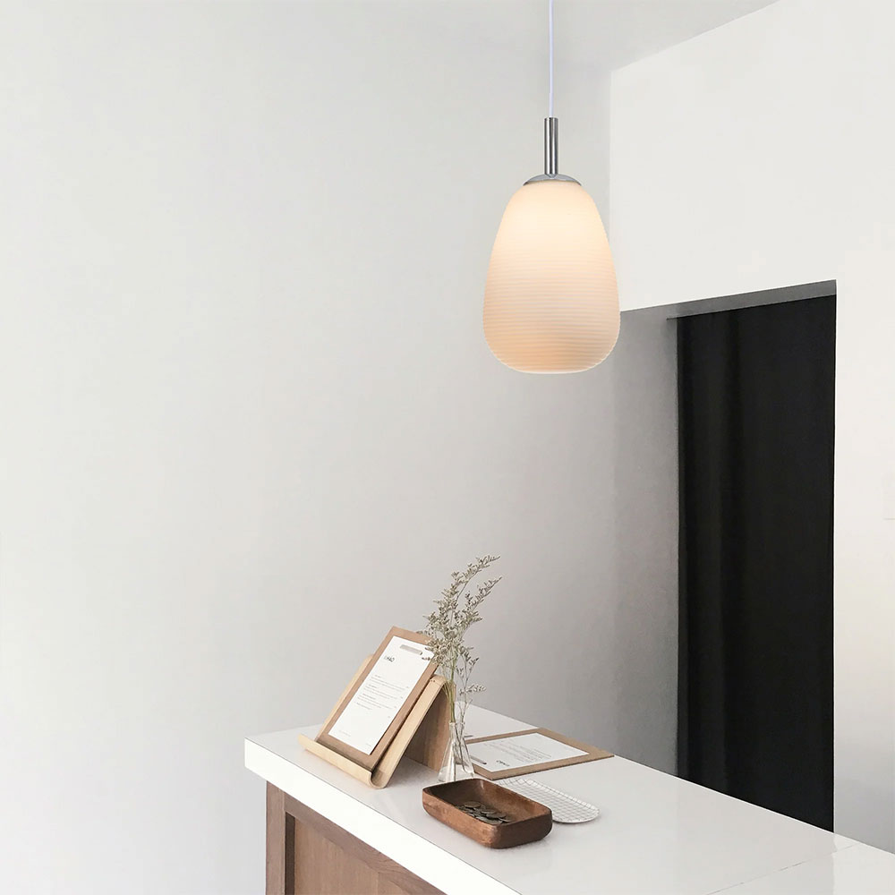 Briella Glass Pendant Chrome - LL002PL067