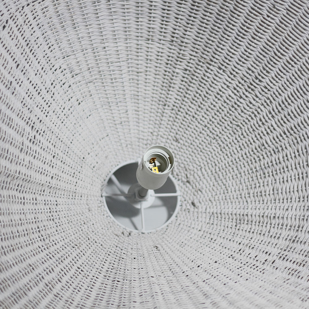 Adaya Rattan Pendant Light White - LL002PL076W