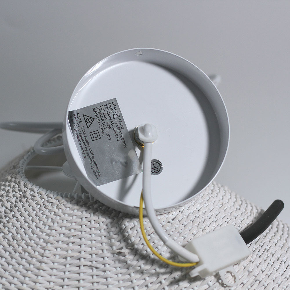 Adaya Rattan Pendant Light White - LL002PL076W