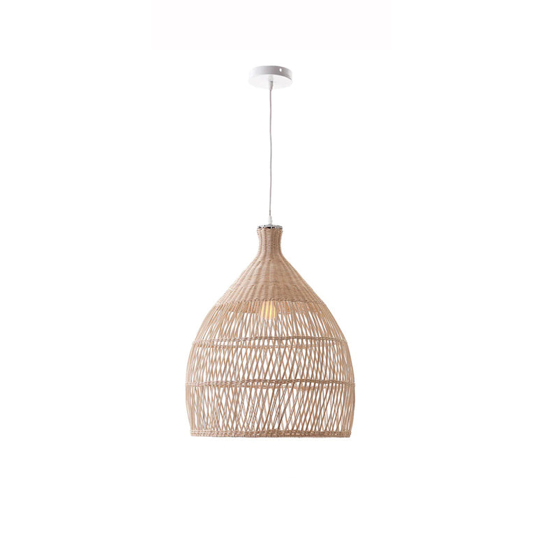 Shanen Rattan Pendant Light White - LL002PL077W