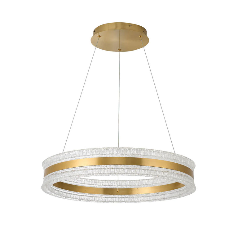 Apex Inbuilt LED CCT Halo Pendant Brass - LL002PL172