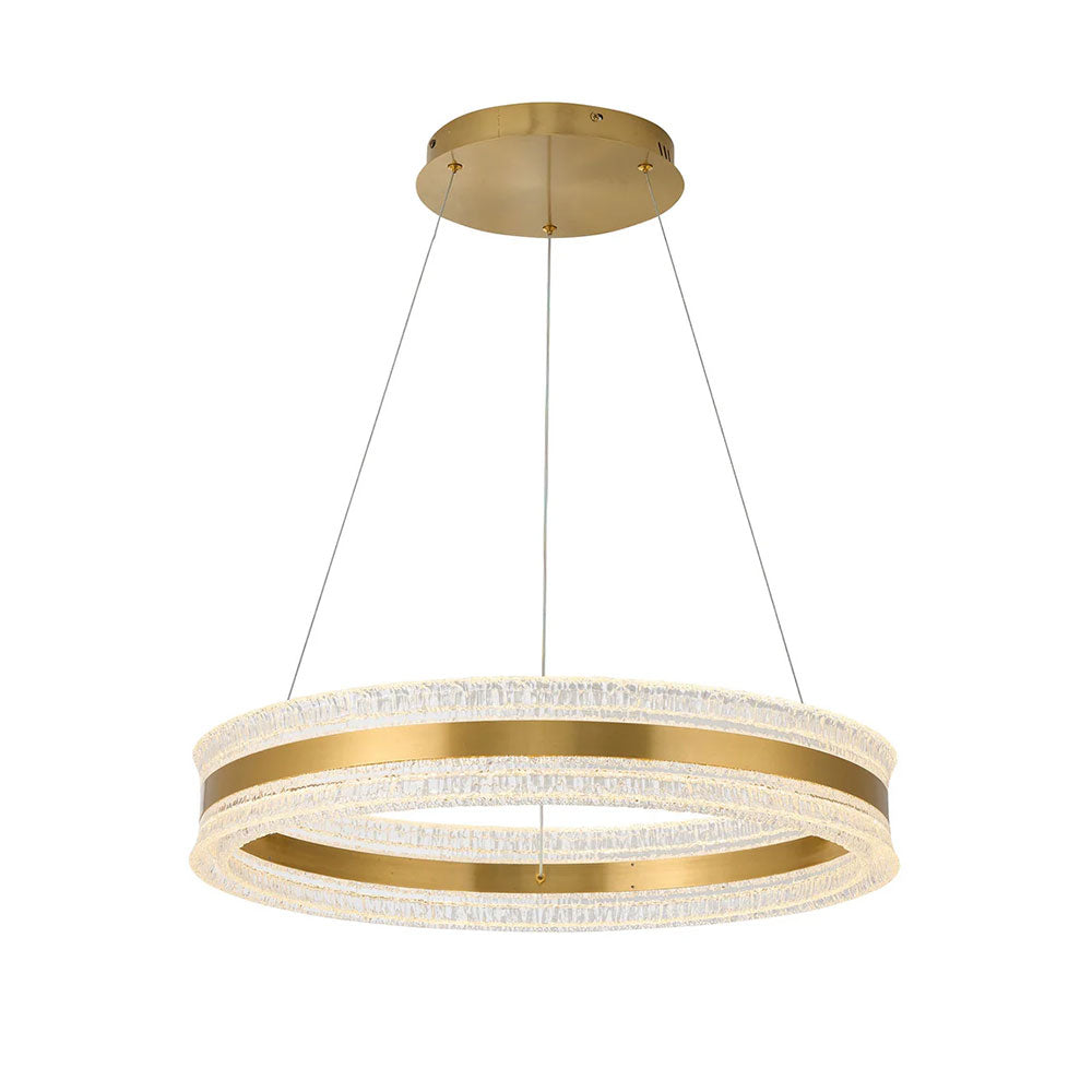 Apex Inbuilt LED CCT Halo Pendant Brass - LL002PL172