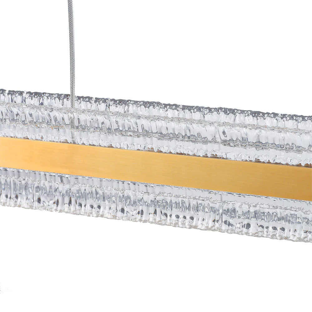 Apex Inbuilt LED CCT Linear Pendant Brass - LL002PL173
