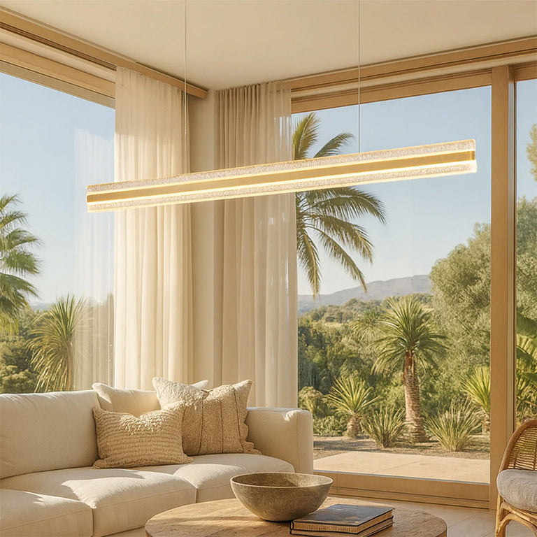 Apex Inbuilt LED CCT Linear Pendant Brass - LL002PL173