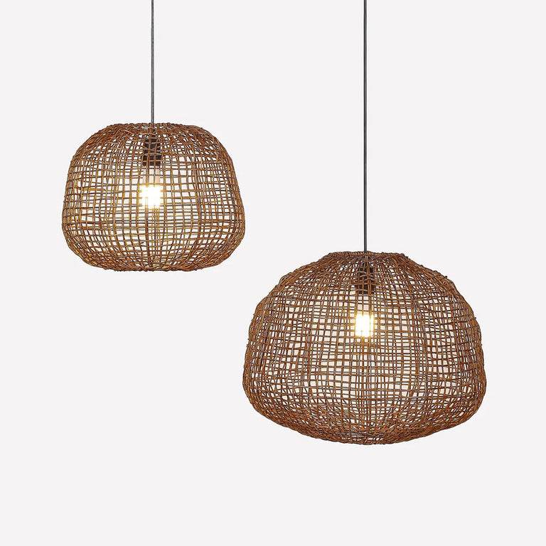Nerina Rattan Pendant Large Brown - LL002PL175L