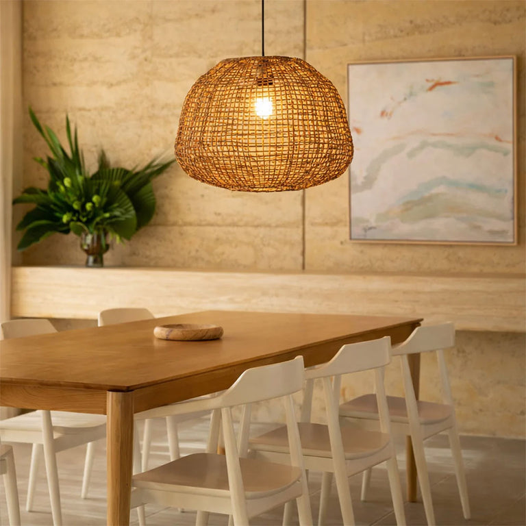 Nerina Rattan Pendant Large Brown - LL002PL175L