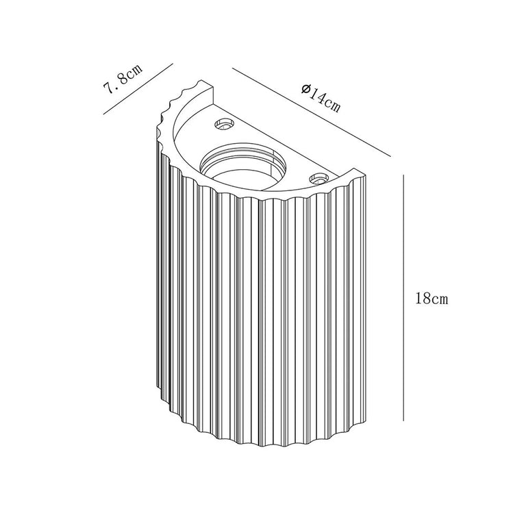 Jorik 2 Light Plaster Wall Light - LL002WL013
