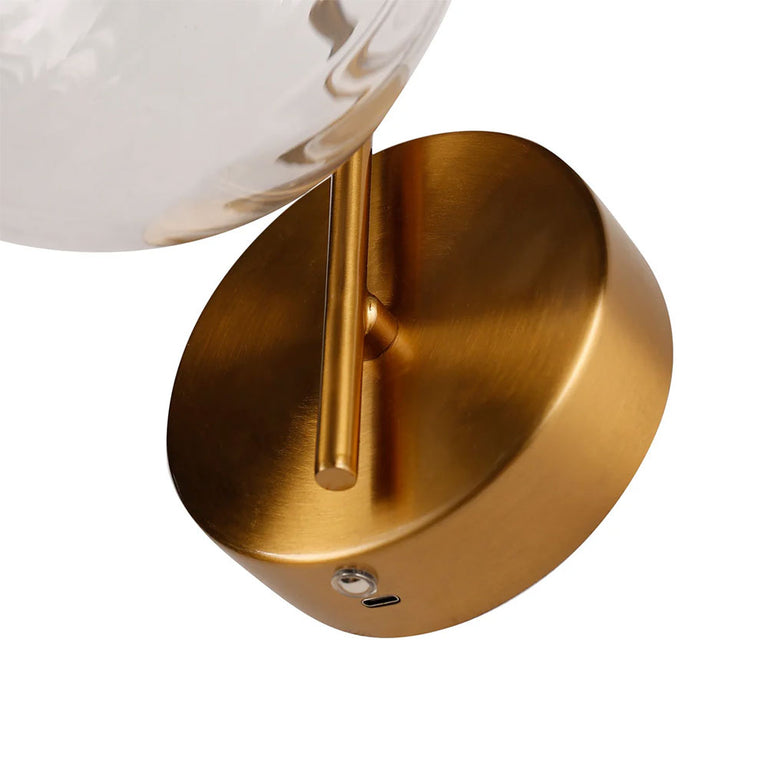 Rhea Rechargeable Built in LED CCT Dimmable Wall Sconce Clear - LL002WL017C