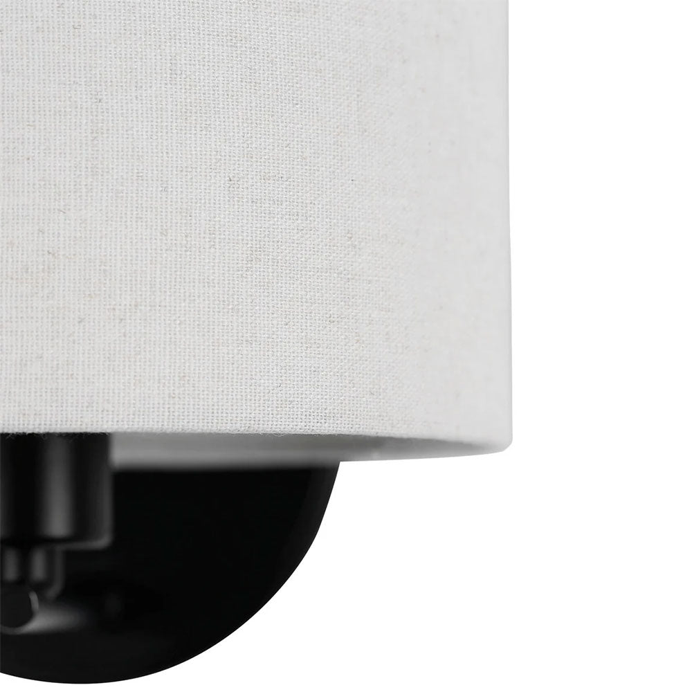 Clarissa Rechargeable Built in LED CCT Dimmable Wall Sconce Black - LL002WL018B