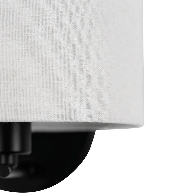 Clarissa Rechargeable Built in LED CCT Dimmable Wall Sconce Black - LL002WL018B