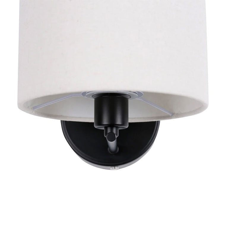 Clarissa Rechargeable Built in LED CCT Dimmable Wall Sconce Black - LL002WL018B