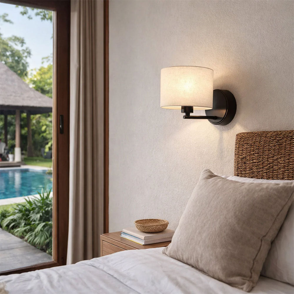 Clarissa Rechargeable Built in LED CCT Dimmable Wall Sconce Black - LL002WL018B