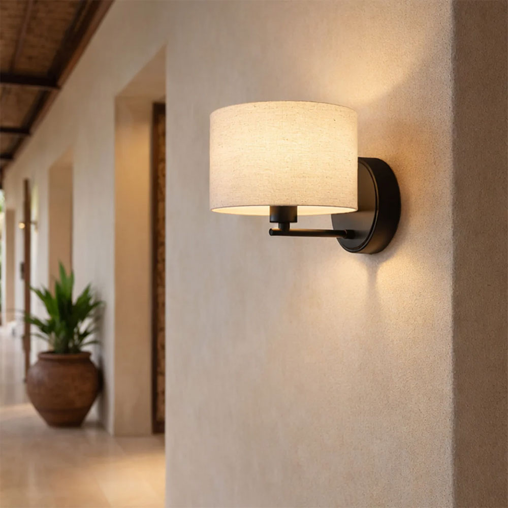 Clarissa Rechargeable Built in LED CCT Dimmable Wall Sconce Black - LL002WL018B