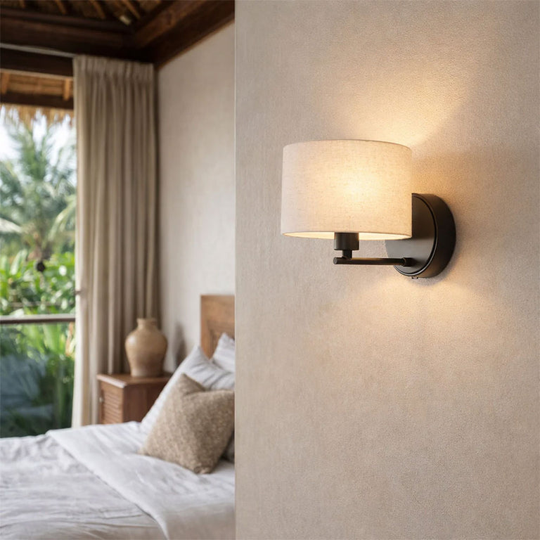 Clarissa Rechargeable Built in LED CCT Dimmable Wall Sconce Black - LL002WL018B