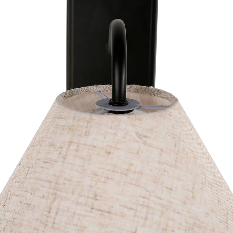 Rosalind Rechargeable Built in LED CCT Dimmable Wall Sconce Black - LL002WL019B