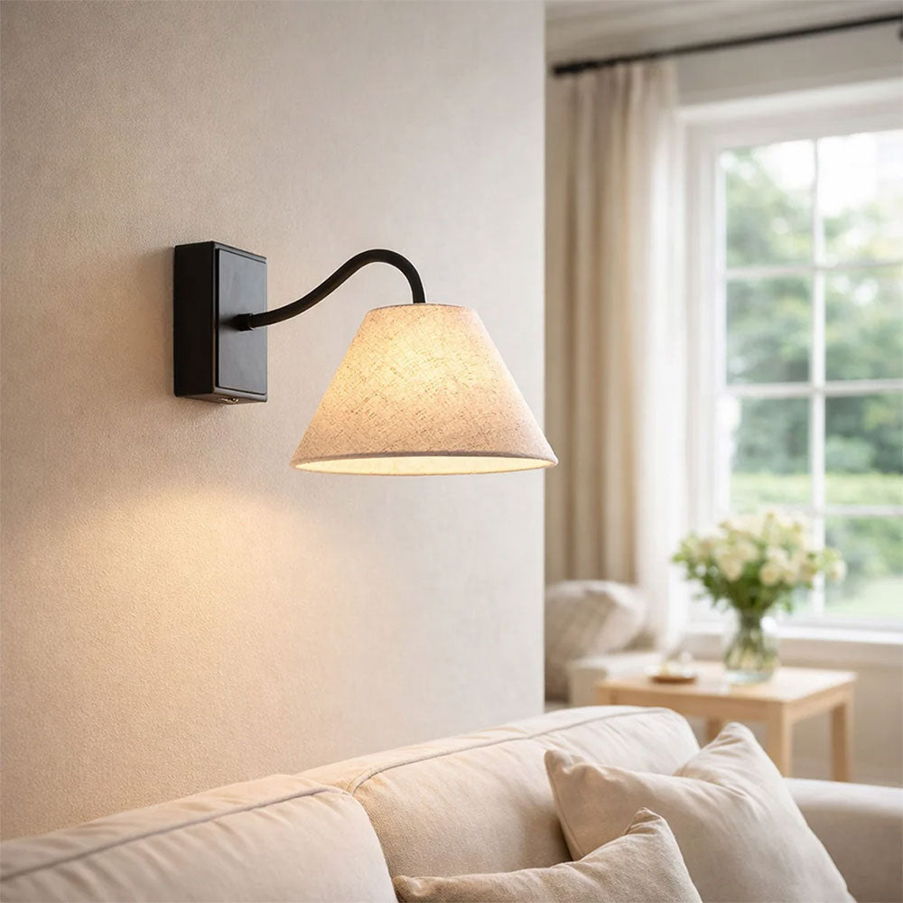 Rosalind Rechargeable Built in LED CCT Dimmable Wall Sconce Black - LL002WL019B