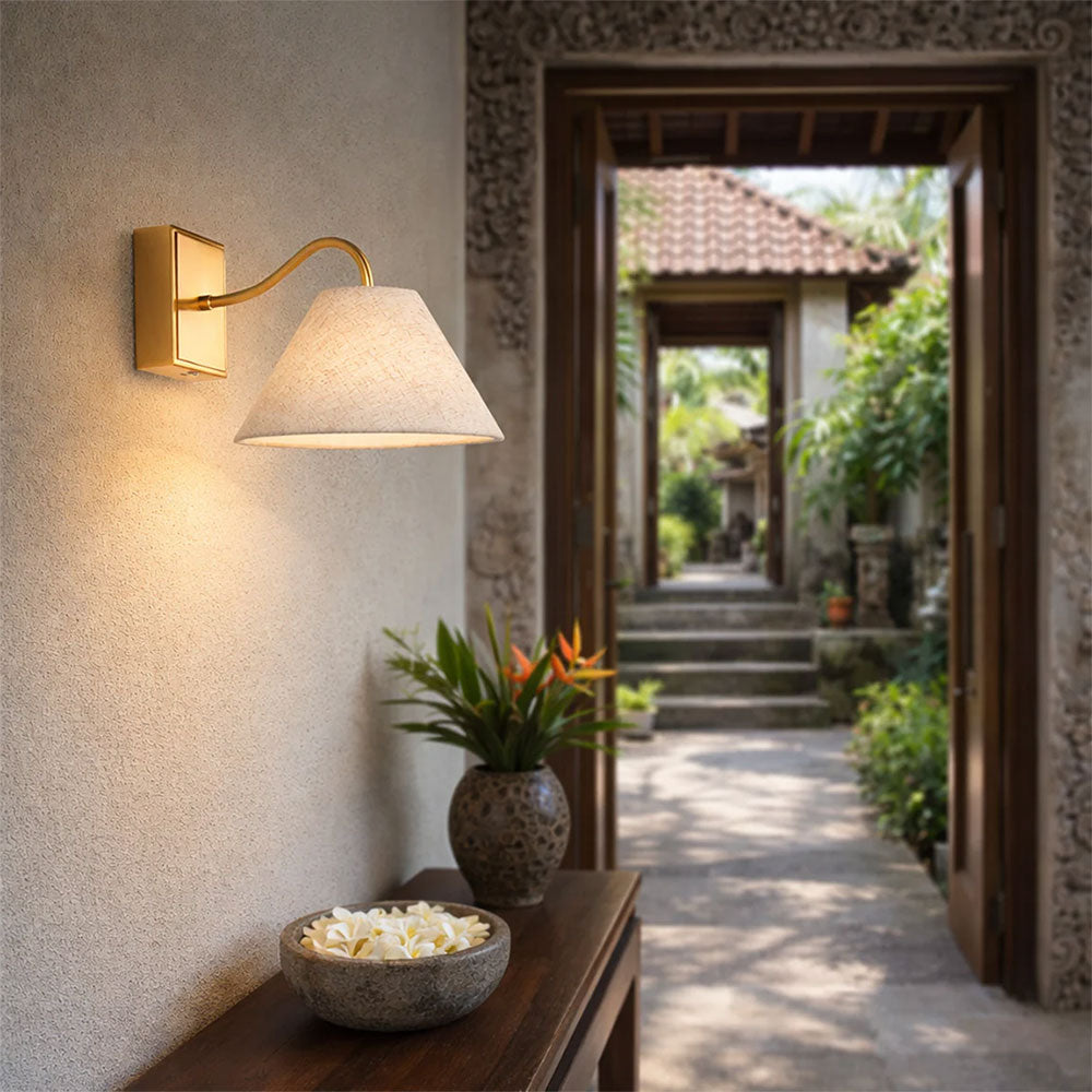 Rosalind Rechargeable Built in LED CCT Dimmable Wall Sconce Brass - LL002WL019BR