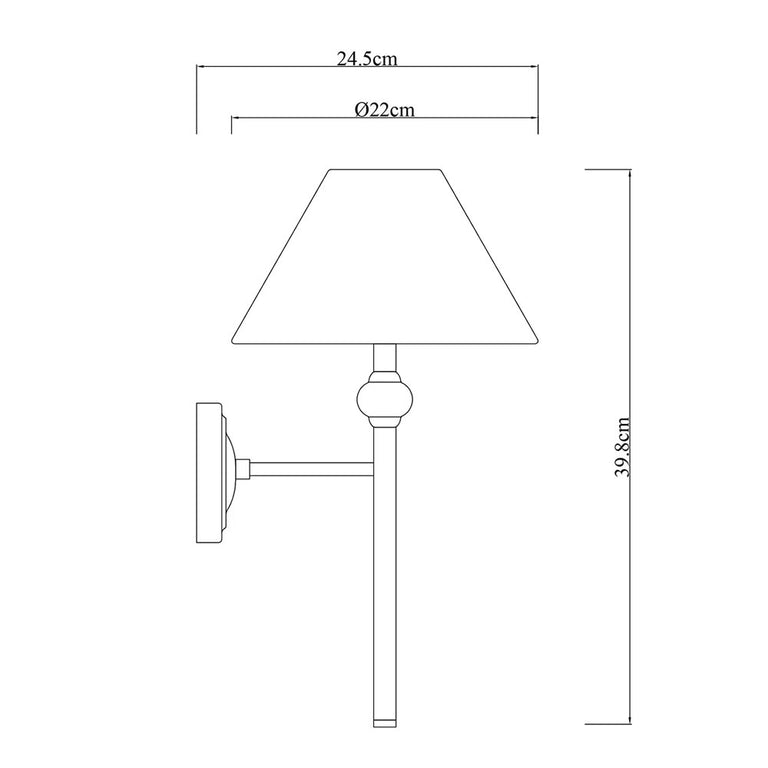 Violet Wall Sconce Brass - LL002WL020