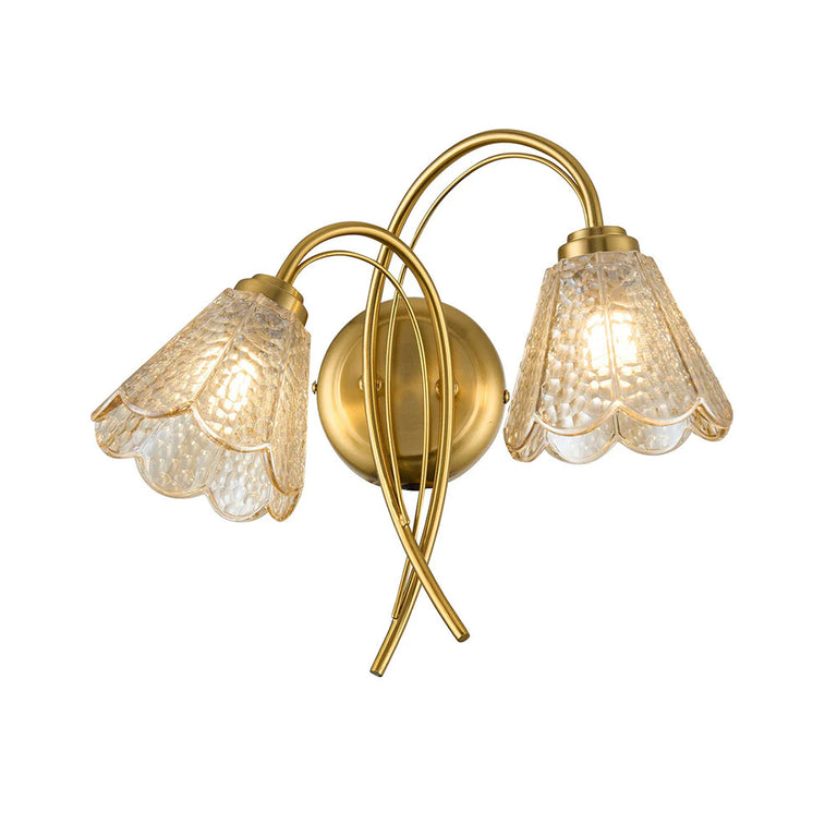 Coraline 2lt Wall Light Champagne - LL002WL021CH