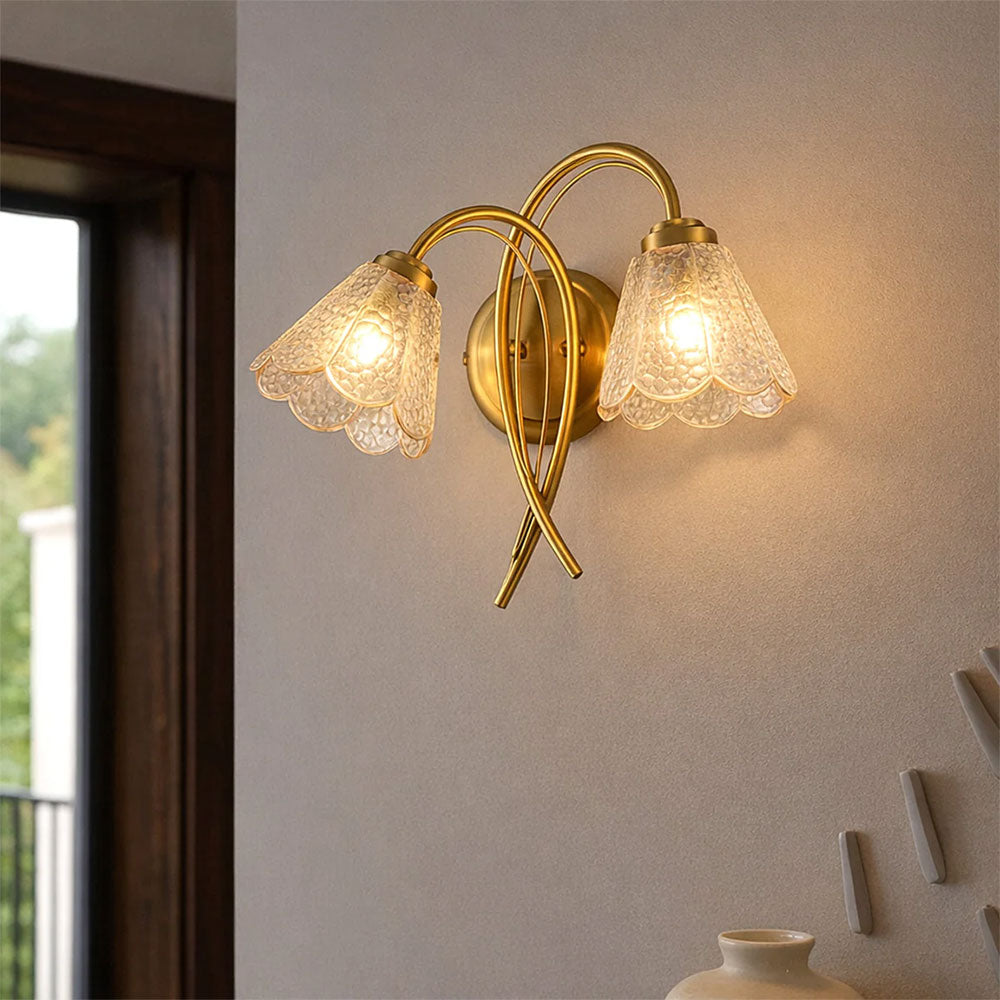 Coraline 2lt Wall Light Champagne - LL002WL021CH