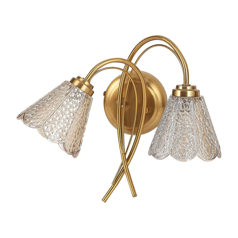 Coraline 2lt Wall Light Champagne - LL002WL021CH