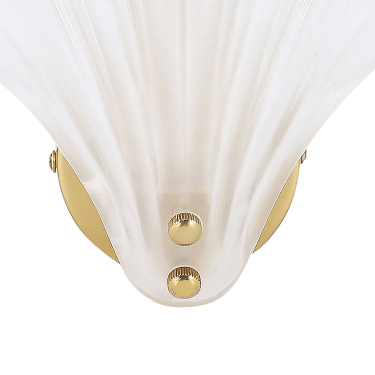 Aurora Wall Sconce Frosted Glass Brass - LL002WL022F