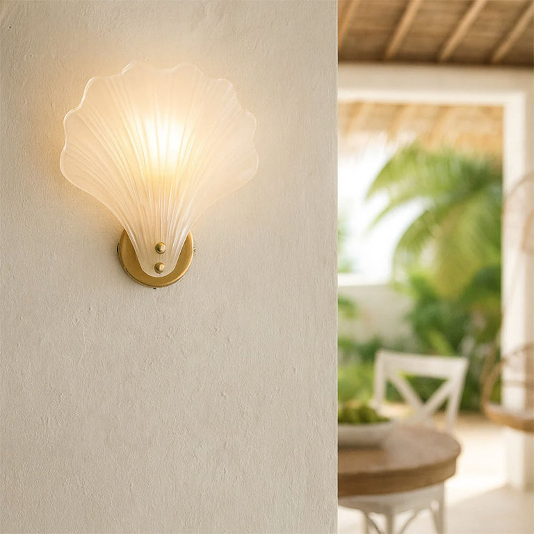 Aurora Wall Sconce Frosted Glass Brass - LL002WL022F