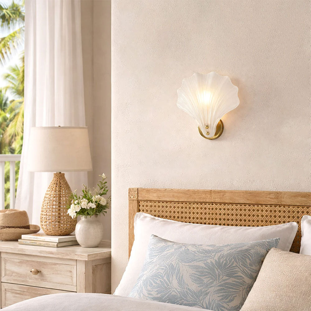 Aurora Wall Sconce Frosted Glass Brass - LL002WL022F